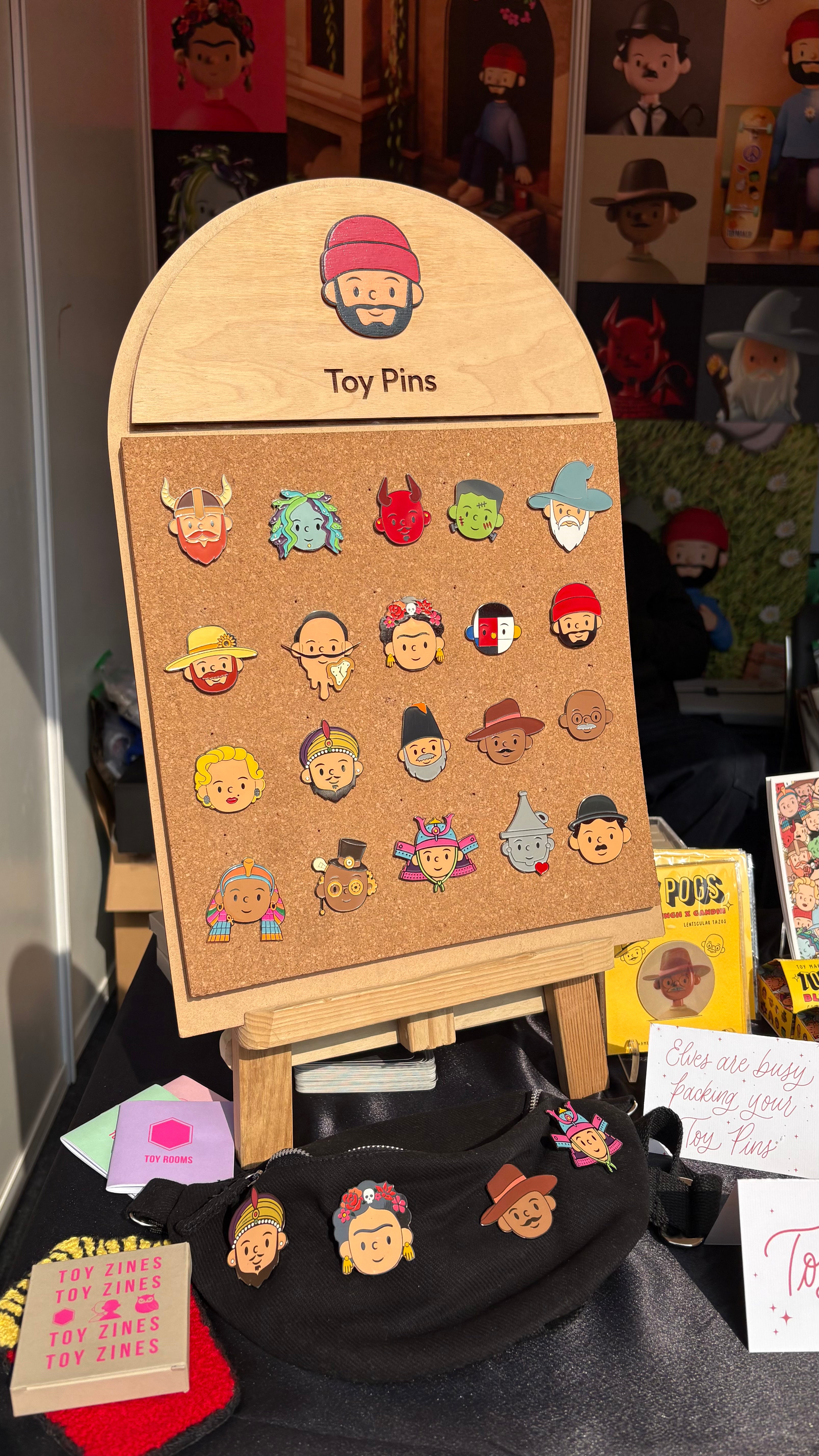 Toy Pins Blind Box | One Mystery Toy Face Enamel Pin