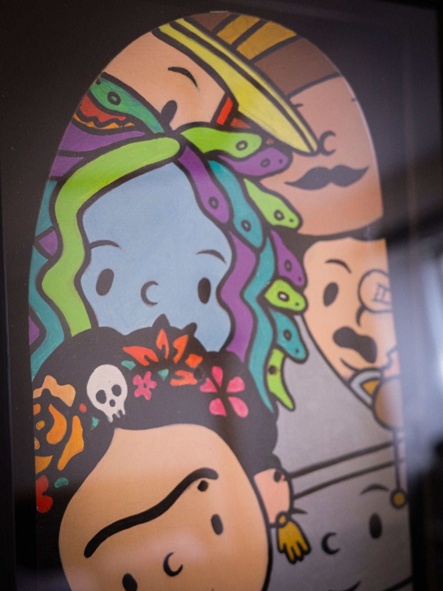 Toy Faces Hand - Painted Skateboard Deck - Toy Maker’s Shop By Amrit Pal Singh