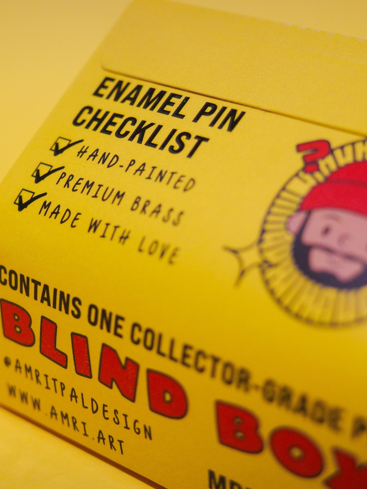 Toy Pins Blind Box | One Mystery Toy Face Enamel Pin - Toy Maker’s Shop By Amrit Pal Singh